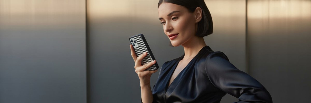Style Your Checkered iPhone Case With Polish - COCOMII