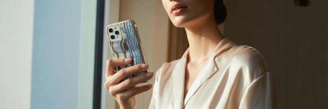 Styling an Iridescent Abalone Case for the Modern Minimalist - COCOMII