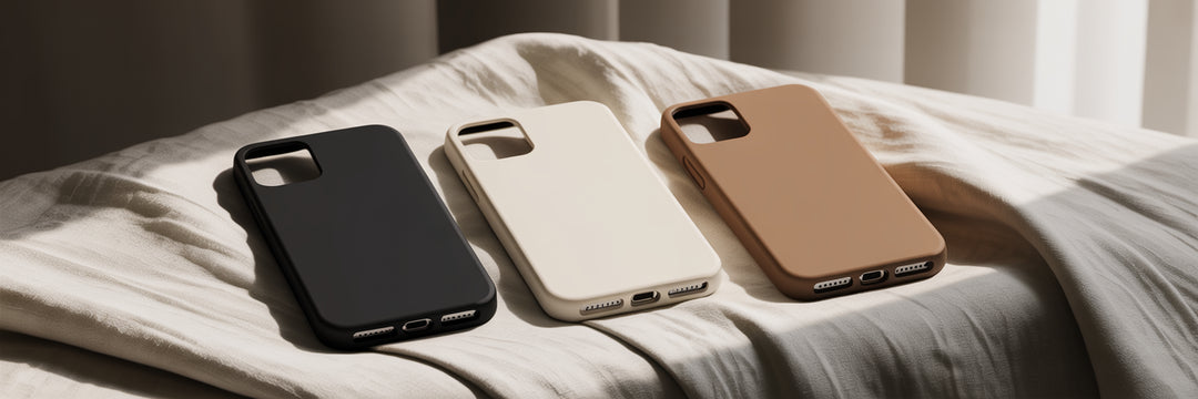 Three quiet luxury phone cases