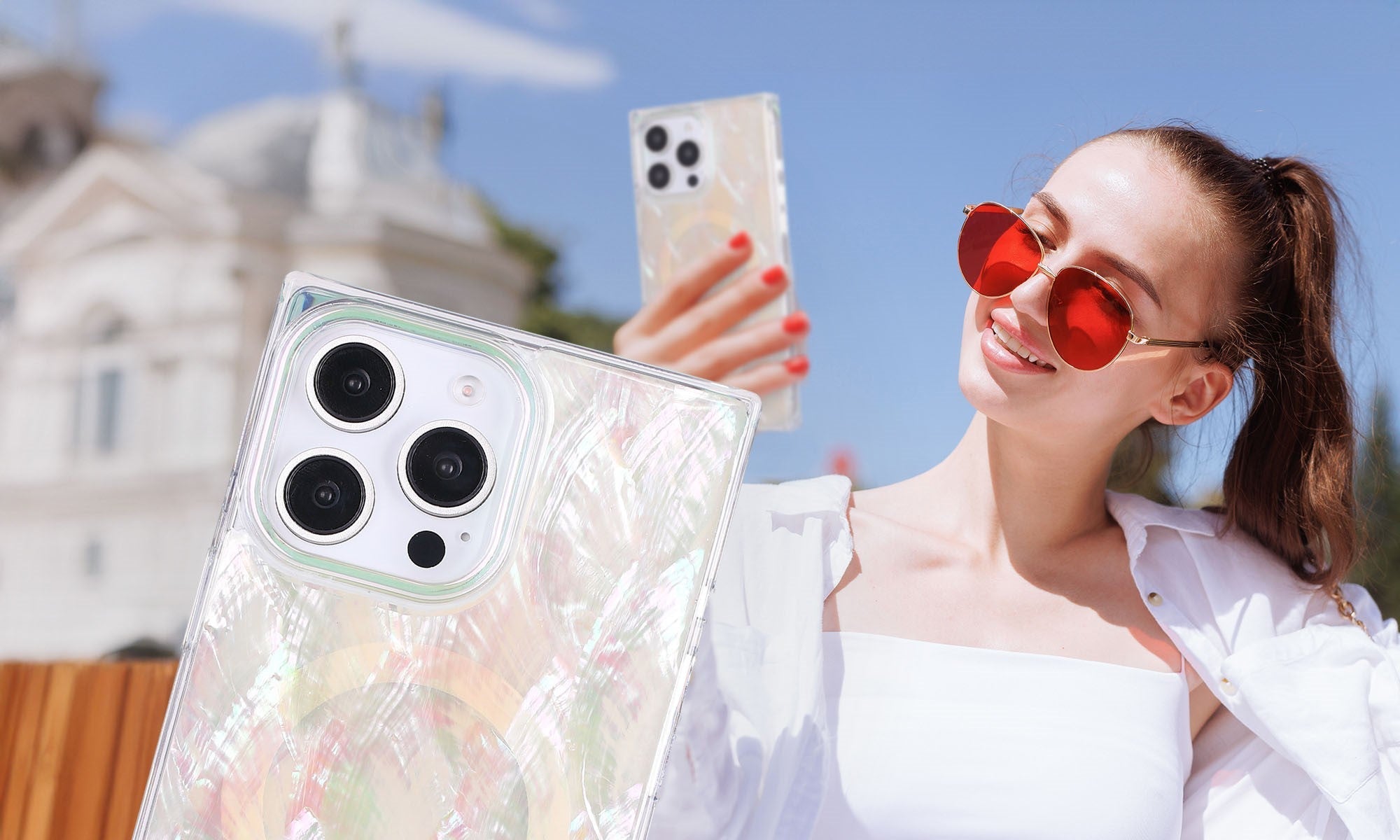 Pearl Rectangle iPhone Case