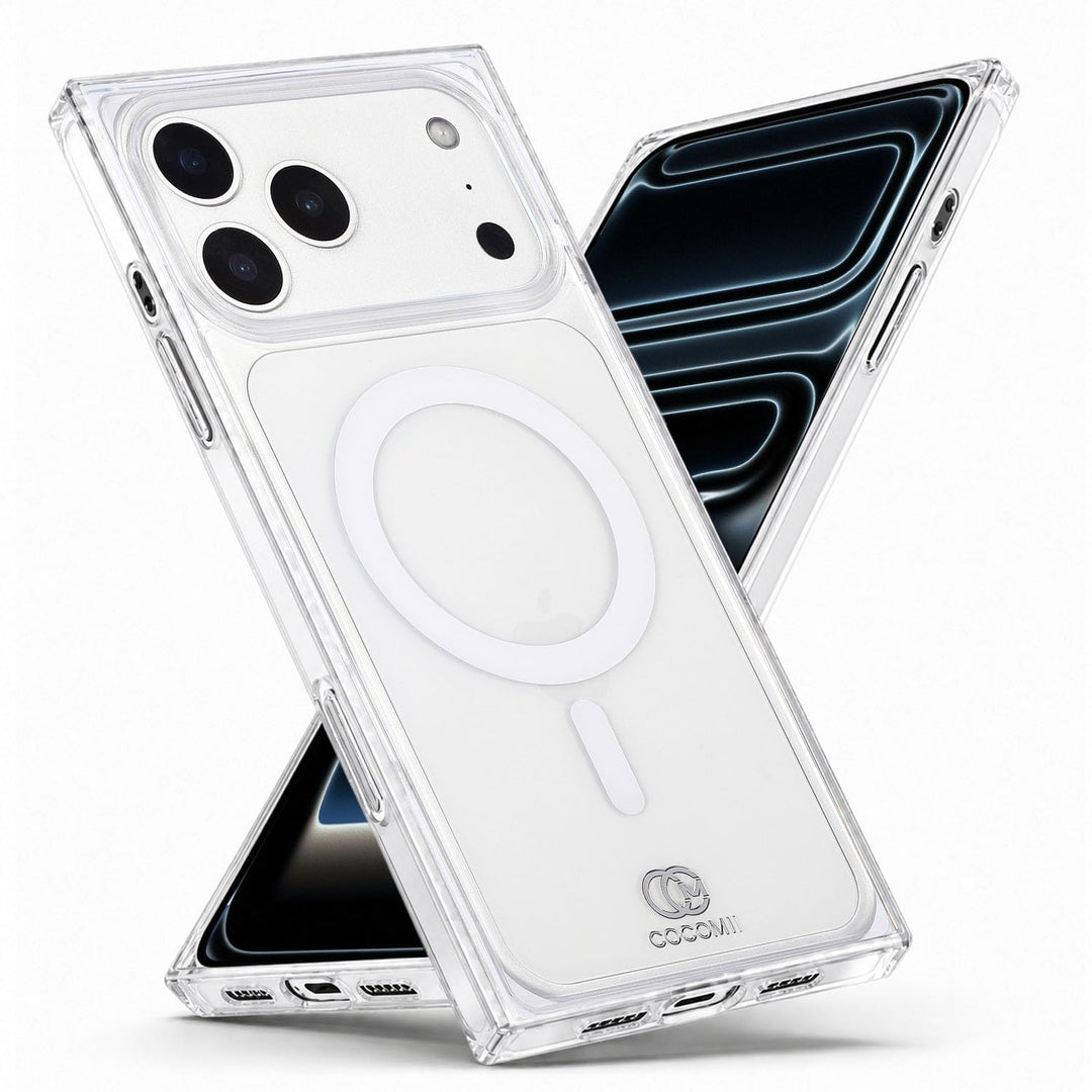COCOMII Clear rectangle iPhone case in Crystal Clear, MagSafe