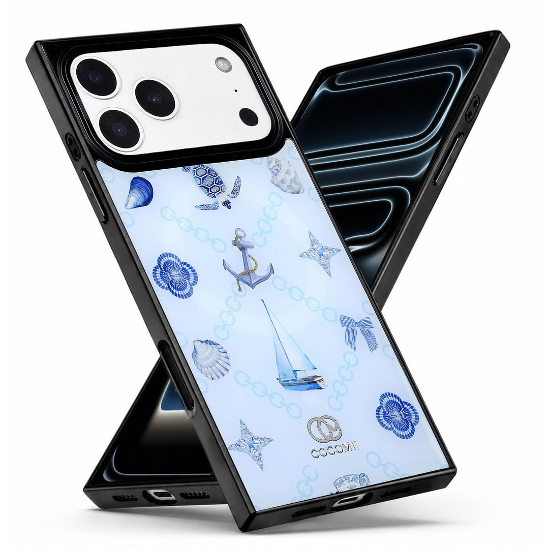 COCOMII Coastal rectangle iPhone case in Ocean Odyssey, MagSafe