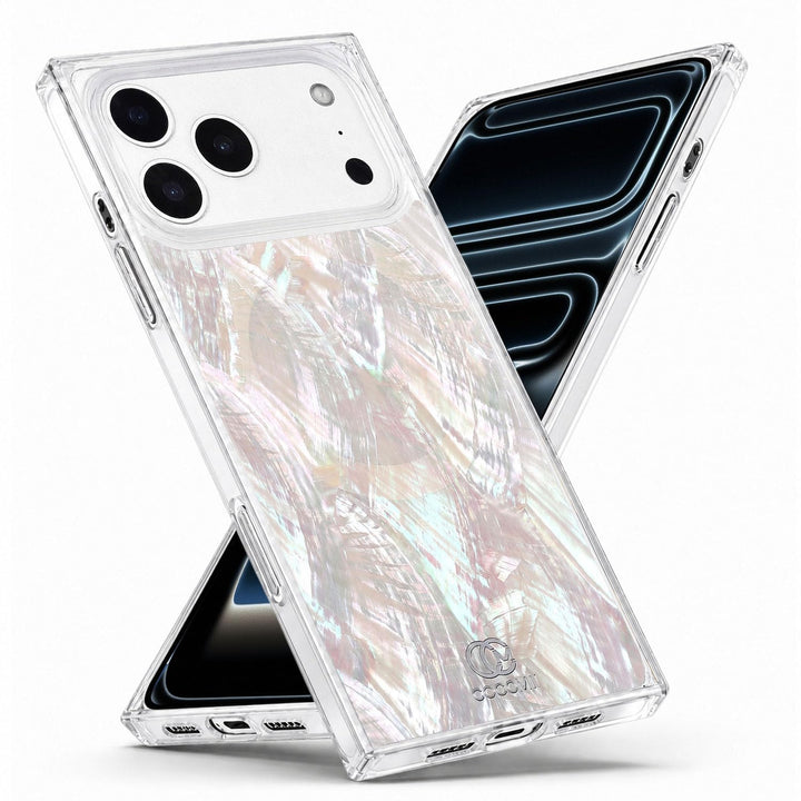 COCOMII mother of pearl MagSafe iPhone case in Natural for iPhone 18 Pro Max, iPhone 18 Pro, iPhone 17 Pro Max and iPhone 17 Pro