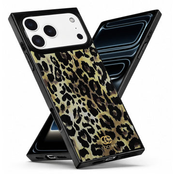 COCOMII Leopard rectangle MagSafe iPhone case in Ivory for iPhone 18 Pro Max/17 Pro Max