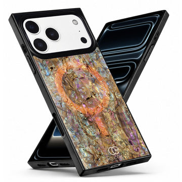 COCOMII Abalone shell rectangle MagSafe iPhone case in Eclipse for iPhone 18 Pro Max/17 Pro Max