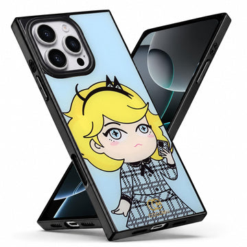 COCOMII Plaid rectangle MagSafe iPhone case in Sky Coco&Mii for iPhone 16 Pro Max
