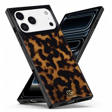 COCOMII Tortoiseshell rectangle MagSafe iPhone case in Chestnut for iPhone 18 Pro Max/17 Pro Max
