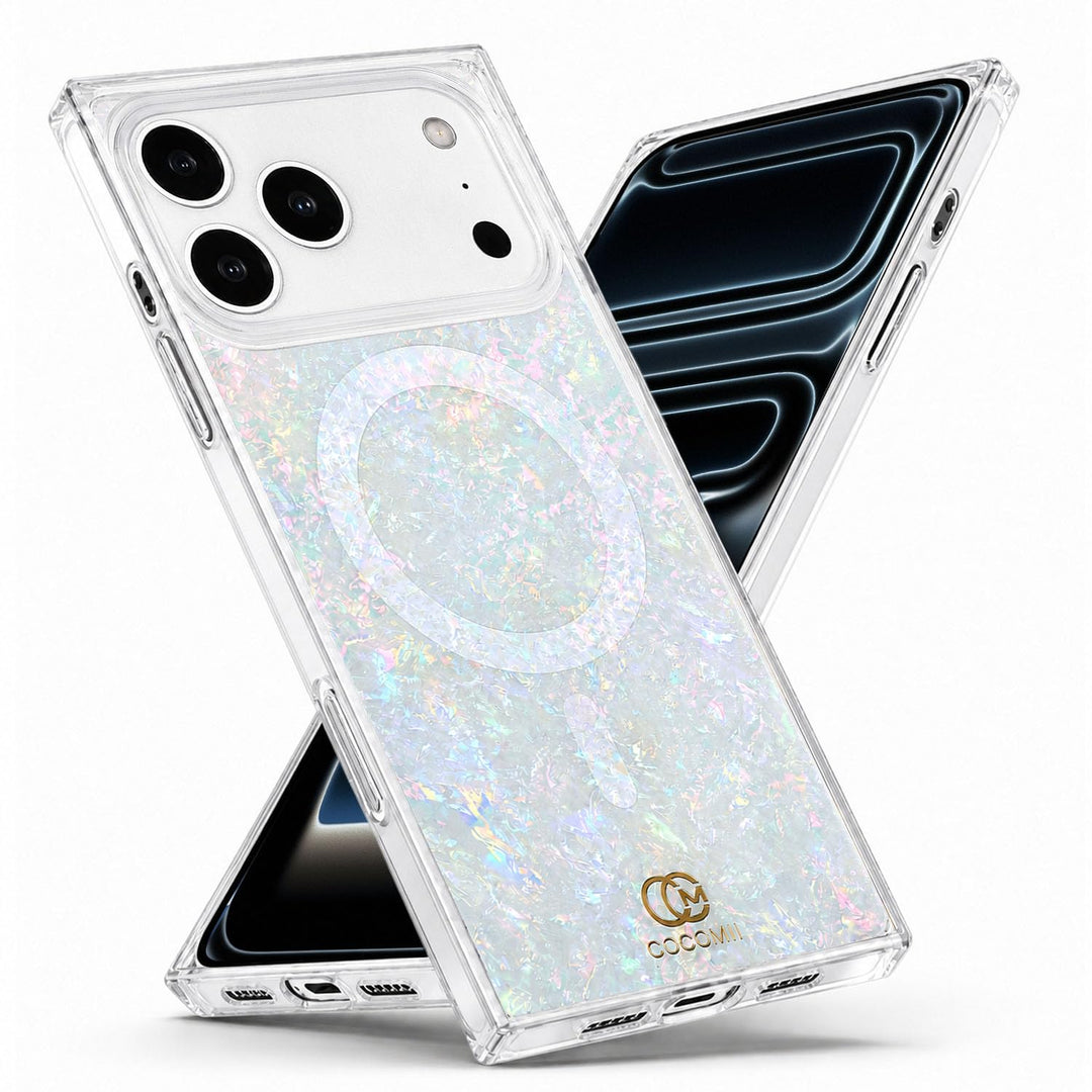 COCOMII Opal rectangle iPhone case in Pearlescent, MagSafe