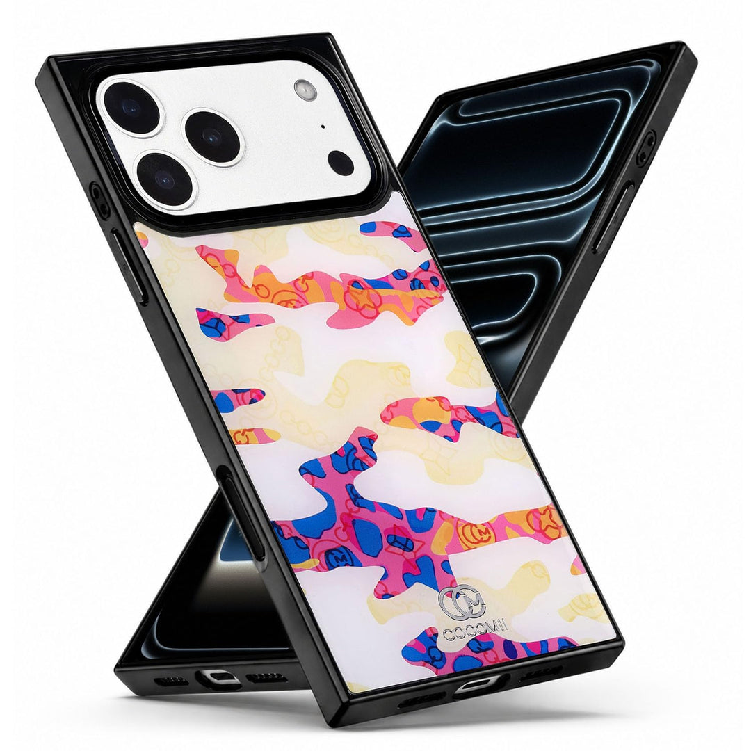 COCOMII Leopard rectangle iPhone case in Princely Paisley, MagSafe