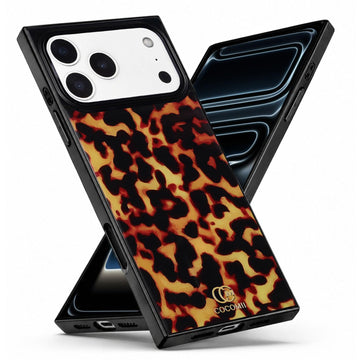 COCOMII Tortoiseshell rectangle MagSafe iPhone case in Amber for iPhone 18 Pro Max/17 Pro Max