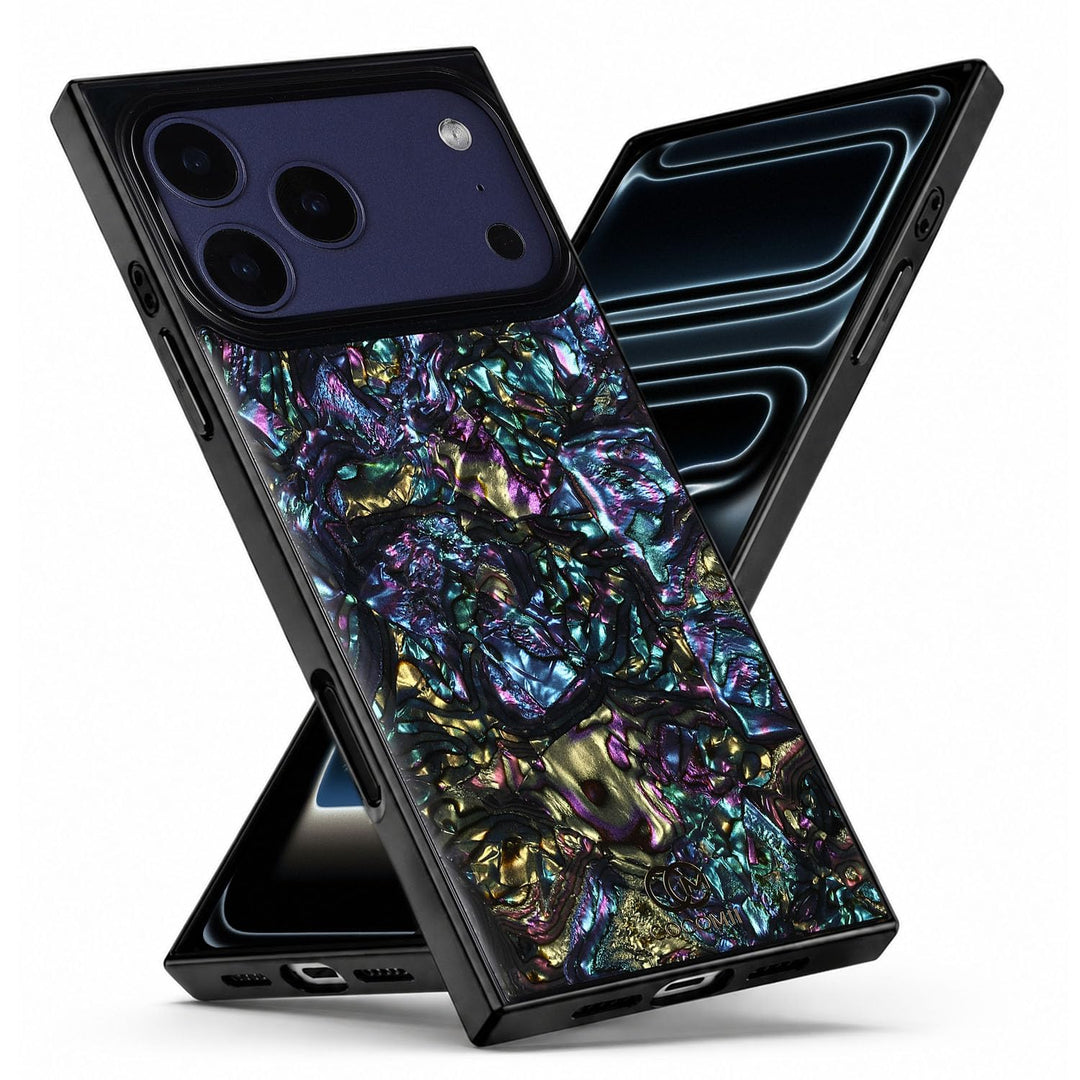 COCOMII abalone-effect MagSafe iPhone case in Nebula for iPhone 18 Pro Max, iPhone 18 Pro, iPhone 17 Pro Max and iPhone 17 Pro