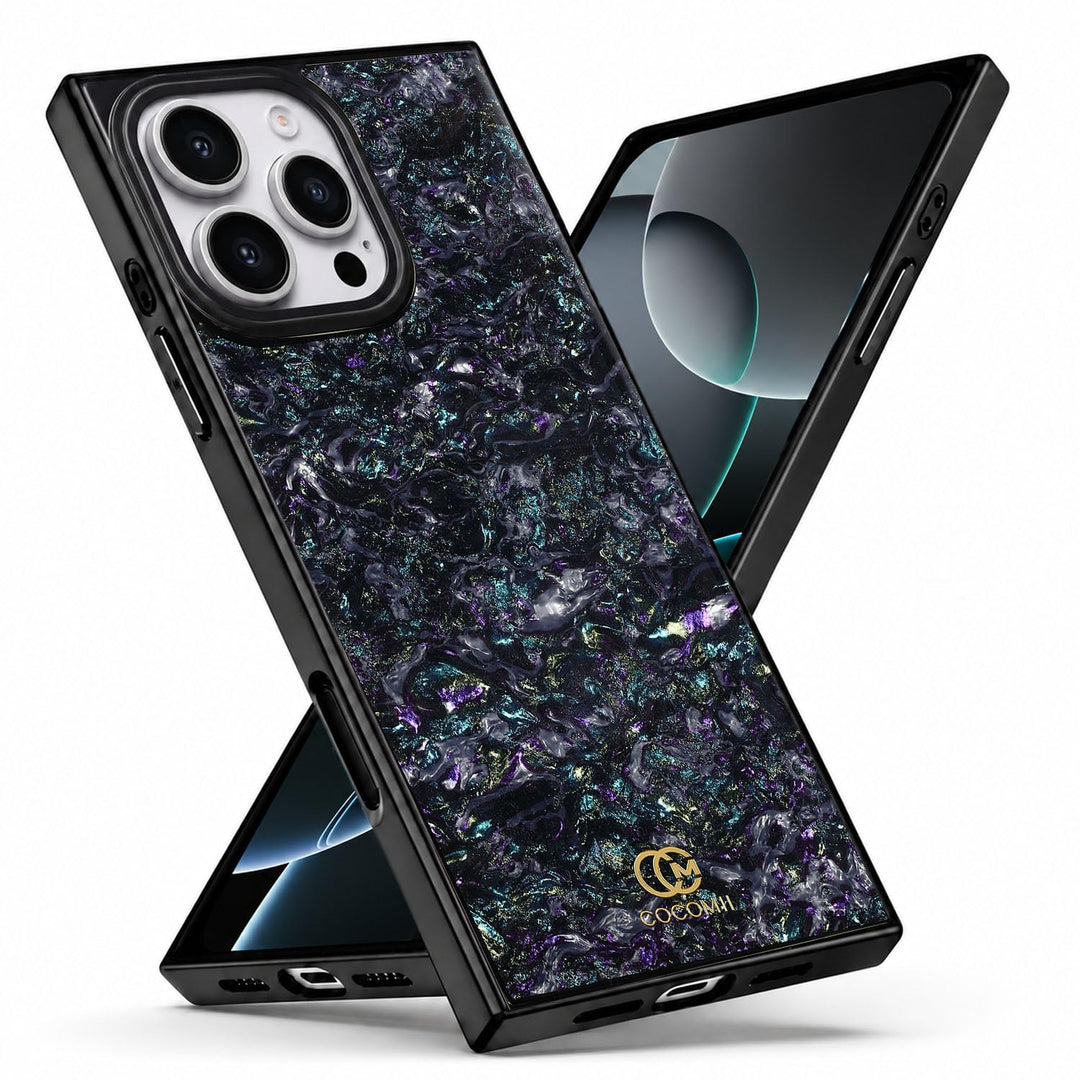 COCOMII abalone-effect MagSafe iPhone case in Galaxy, iPhone 16 Pro Max listing photo