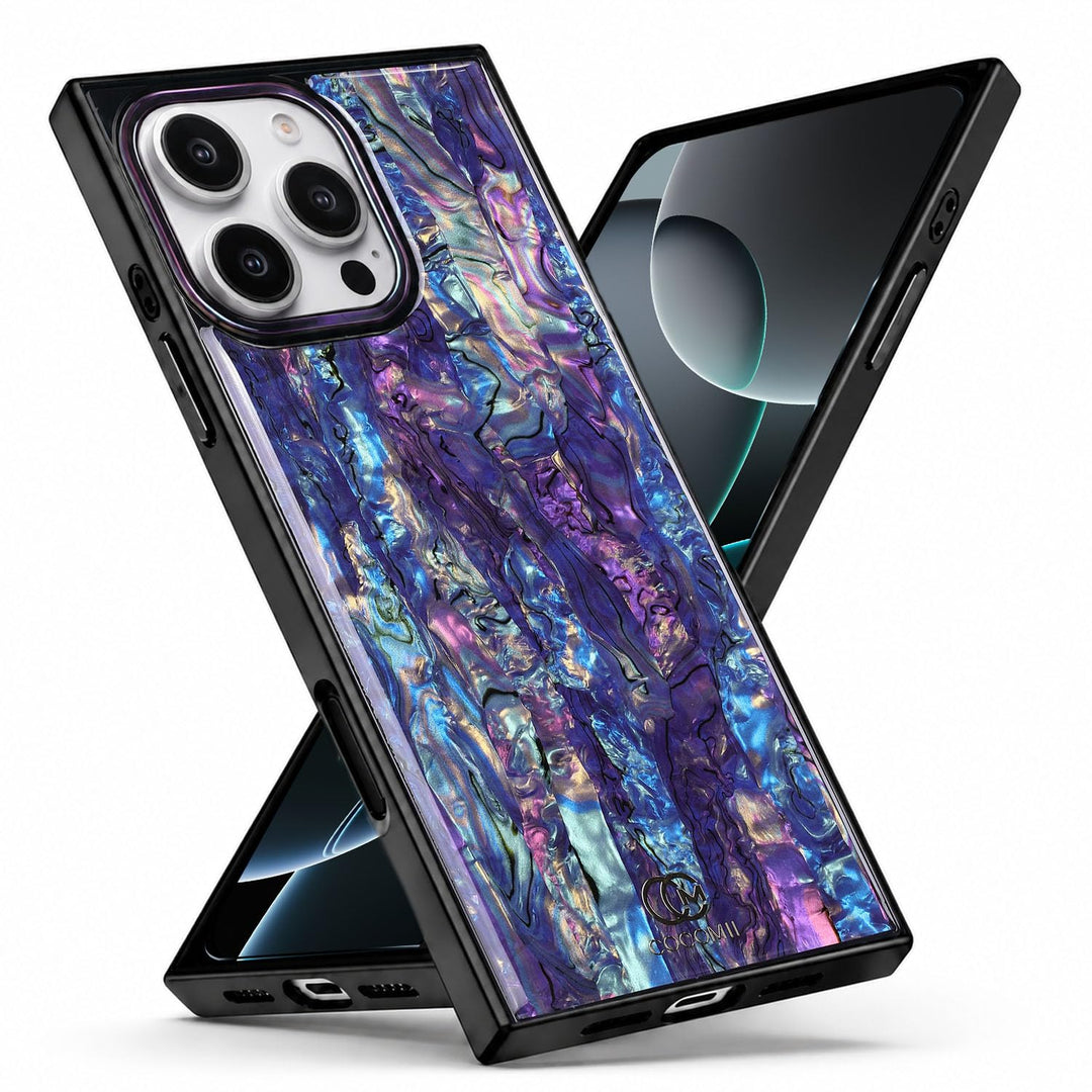 COCOMII abalone-effect MagSafe iPhone case in Milky Way, iPhone 16 Pro Max listing photo