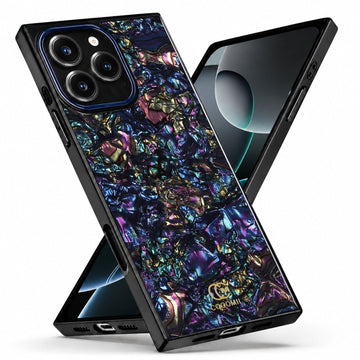 COCOMII Abalone shell rectangle MagSafe iPhone case in Nebula for iPhone 15 Pro