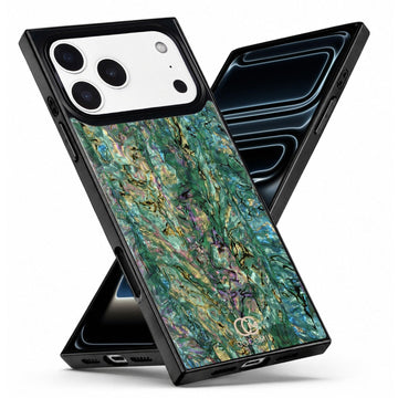 COCOMII Abalone shell rectangle MagSafe iPhone case in Aurora for iPhone 18 Pro Max/17 Pro Max
