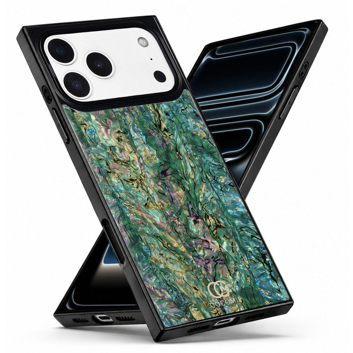 COCOMII abalone-effect MagSafe iPhone case in Aurora for iPhone 18 Pro Max, iPhone 18 Pro, iPhone 17 Pro Max and iPhone 17 Pro