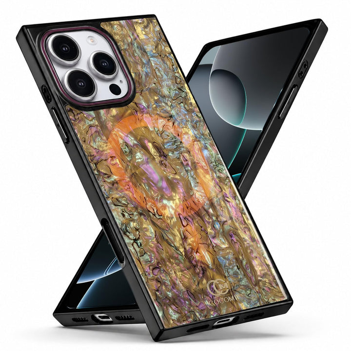 COCOMII abalone-effect MagSafe iPhone case in Eclipse, iPhone 16 Pro Max listing photo