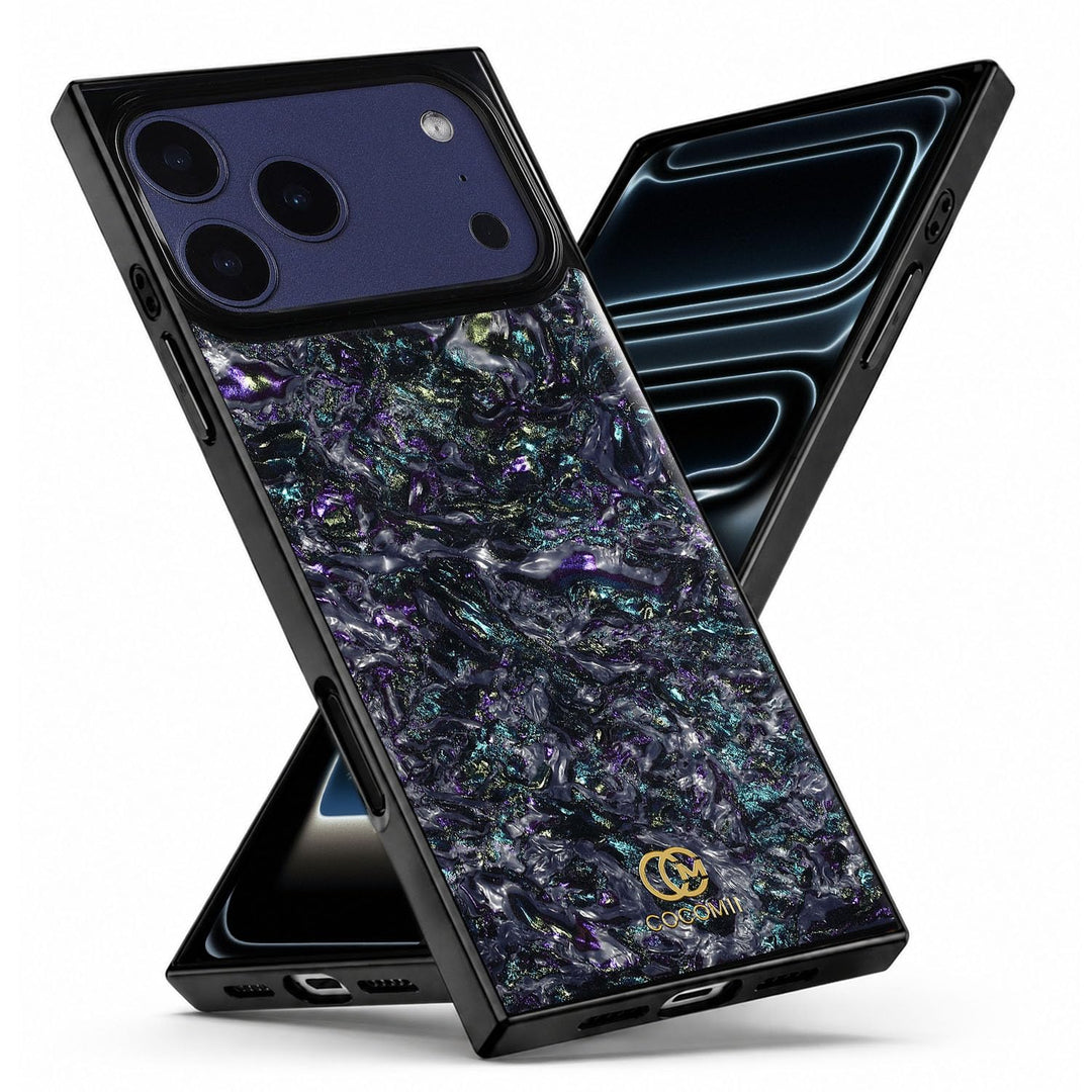 COCOMII abalone-effect MagSafe iPhone case in Galaxy for iPhone 18 Pro Max, iPhone 18 Pro, iPhone 17 Pro Max and iPhone 17 Pro