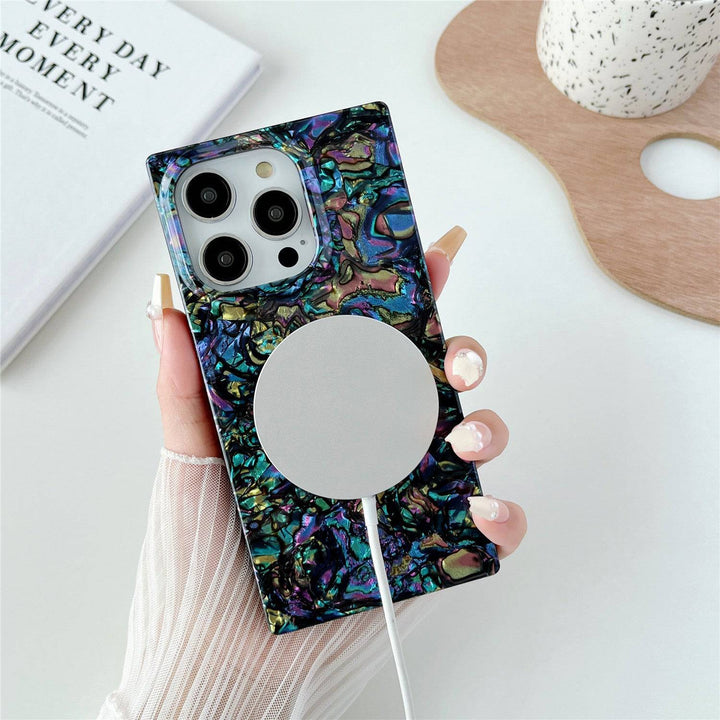 Pearl Crystal Square iPhone Case (MagSafe)