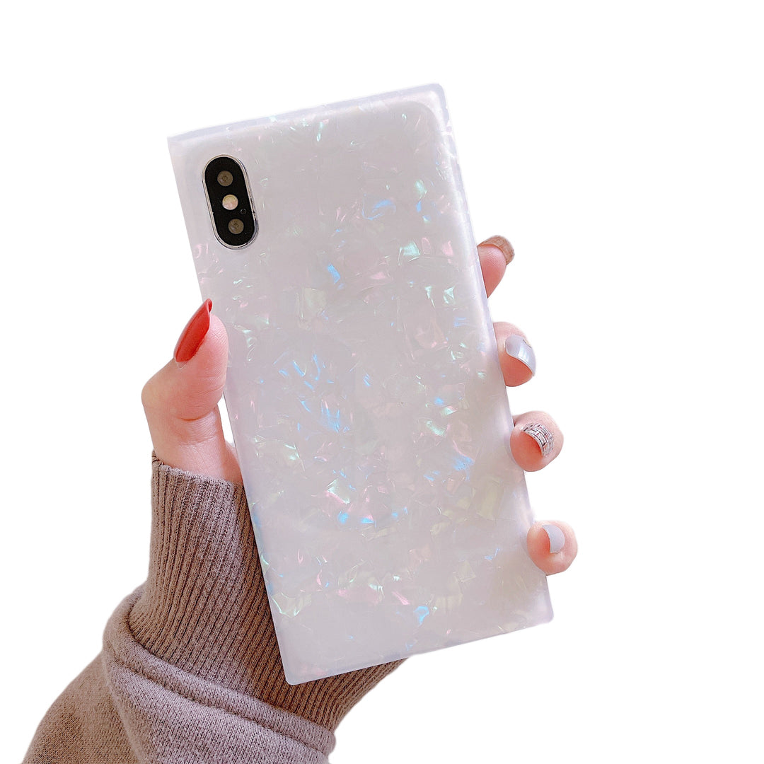 Pearl Glitter Square iPhone Case - COCOMII