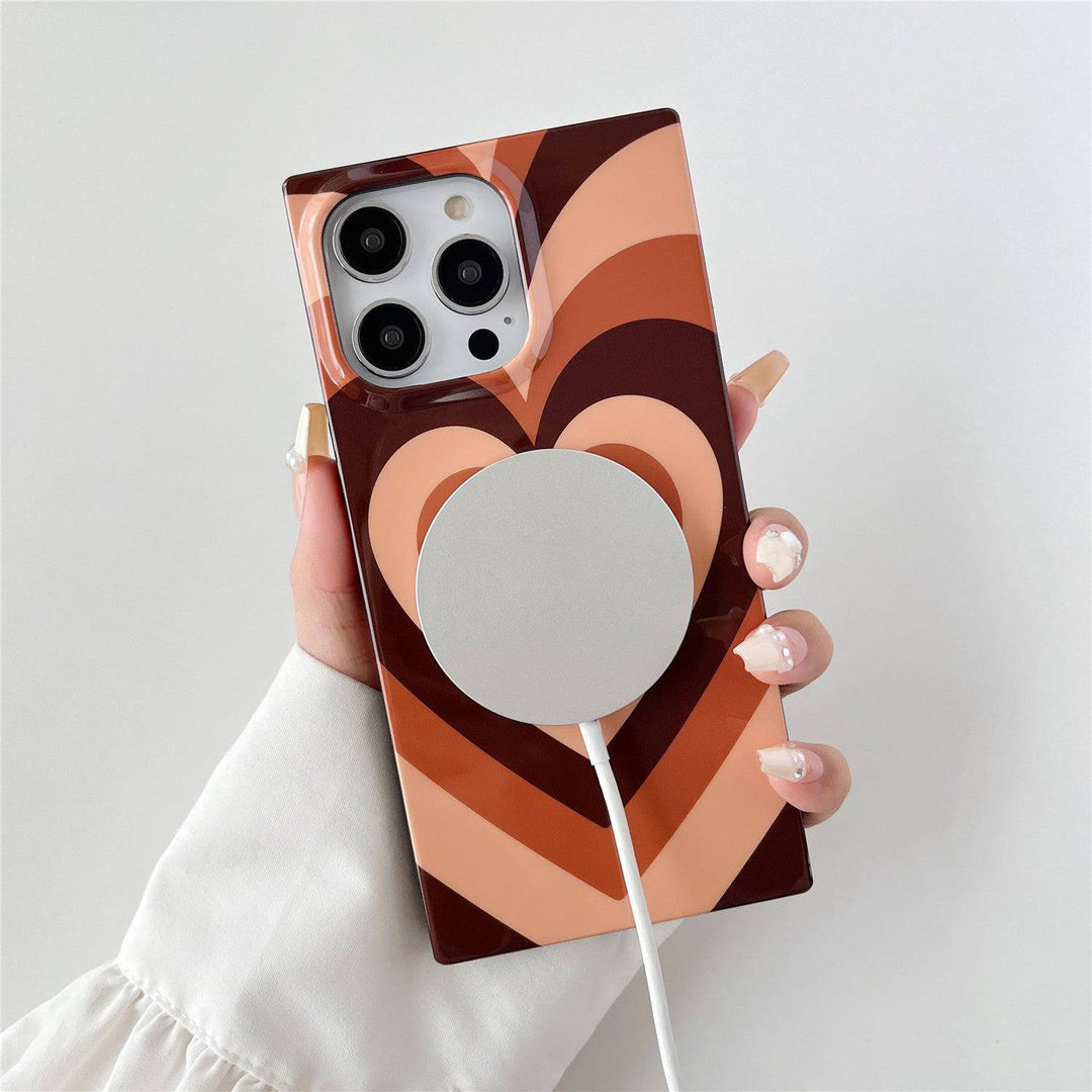 Latte Love Square iPhone Case (MagSafe)