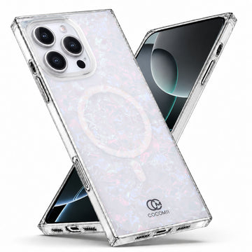 COCOMII Opal rectangle MagSafe iPhone case in Iridescent for iPhone 12/12 Pro
