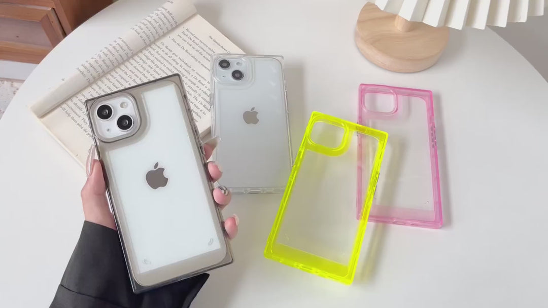 Clear Frame Square iPhone Case