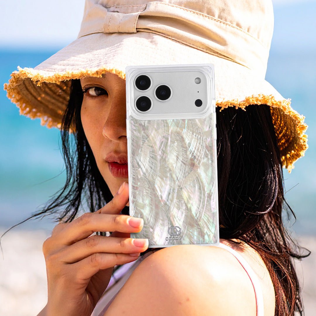 Mother of Pearl Phone Case, Real Shell, MagSafe | COCOMII